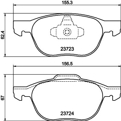 Plaquette de frein FORD FOCUS 2-3 C MAX ESCORT KUGA/MAZDA AV | 05P1190 | GDB1583 | LPR |