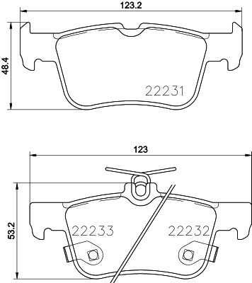 Plaquette de frein FORD GALAXY-MONDEO-FOCUS-KUGA AR | 05P1978 | 05P2356 | GDB2115 | LPR |